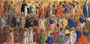 Fra Angelico The Virgin mary with the Apostles and other Saints oil painting reproduction